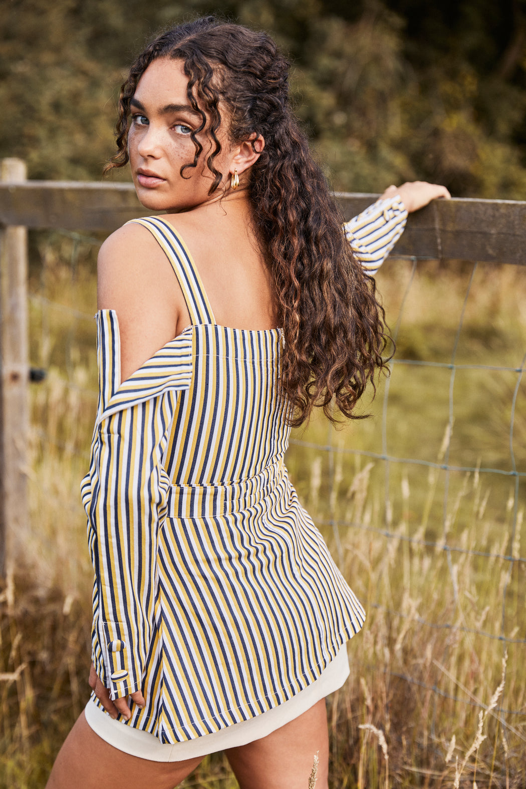 Delia Split Shoulder Top - Lavand Stories