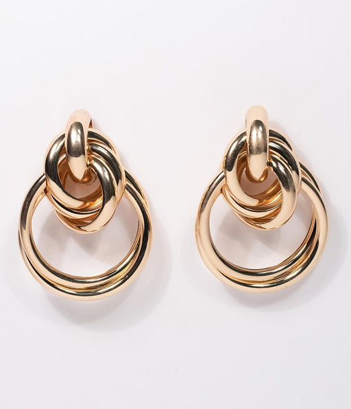 Madeline Gold Knot Drop Earrings - Lavand Stories