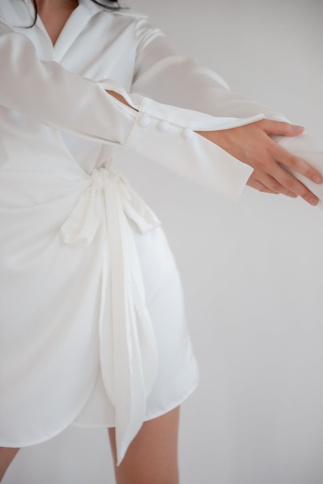 Lilah White Wrap Dress - Lavand Stories